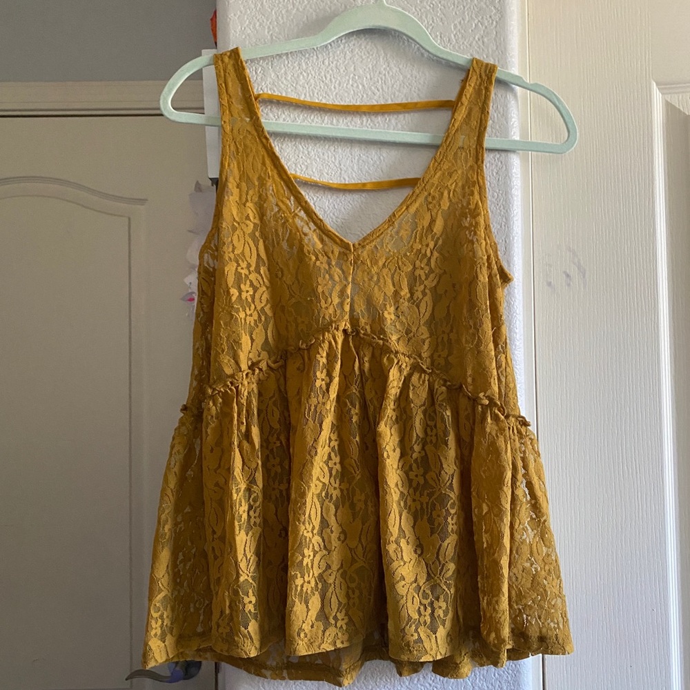 Lace Bohemian V-Neck Tank Top